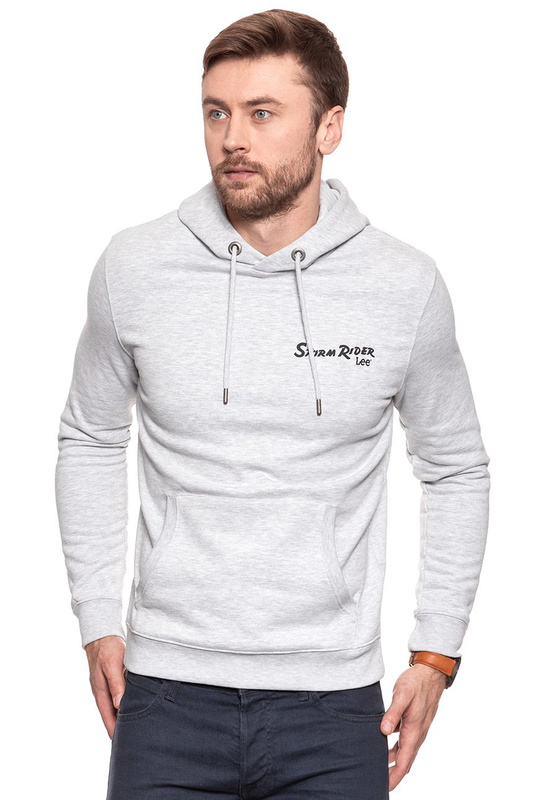 BLUZA MĘSKA LEE STORM RIDER HOODY SHARP GREY MELE L81FUB03 112121732