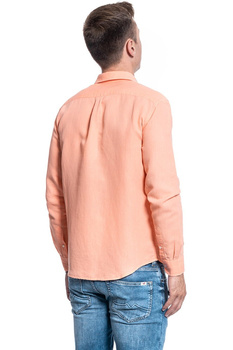KOSZULA MĘSKA WRANGLER LS 1 PKT SHIRT MELON ORANGE W5A9LOA04 112130086