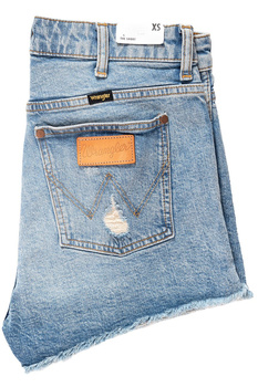 DAMSKIE SPODENKI WRANGLER THE SHORT BLUE HAWAII W27XM492F 112128205