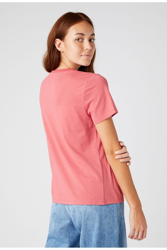 WRANGLER REGULAR TEE DAMSKI T-SHIRT KOSZULKA LOGO NADRUK HOLLY BERRY W7N4GHXGH 112146409