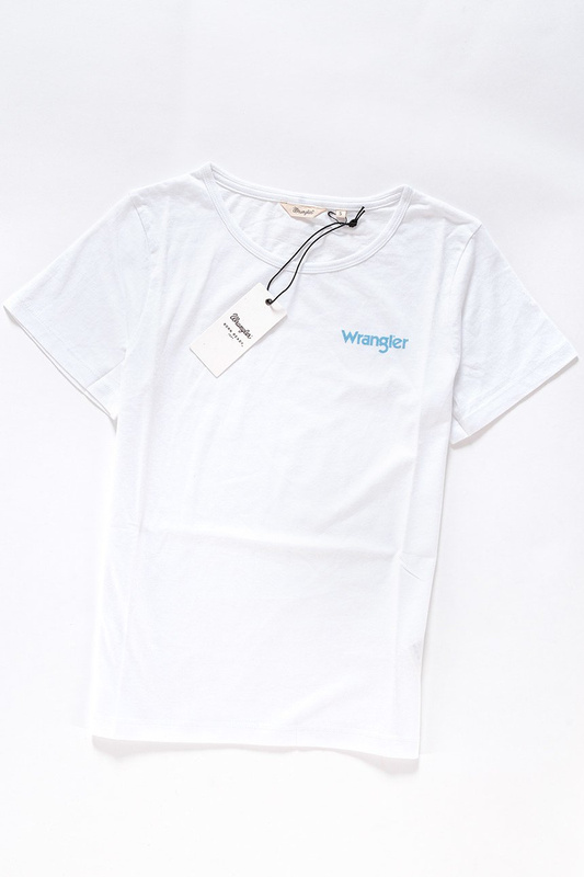 WRANGLER LOGO TEE WHITE W7339EV12 112130967