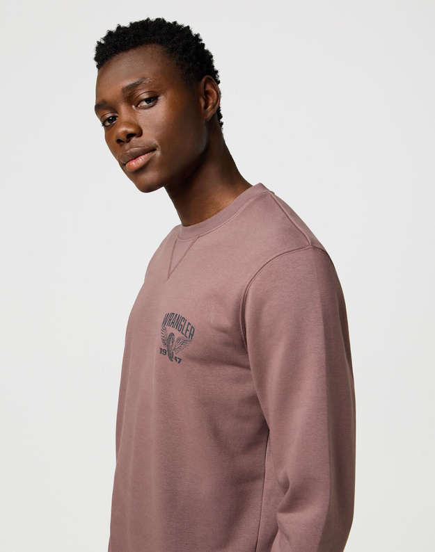 MESKA BLUZA WRANGLER AMERICANA CREW PEPPERCORN 112371650