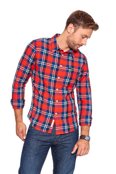 LEE SHIRT LAVA RED L876EAAF