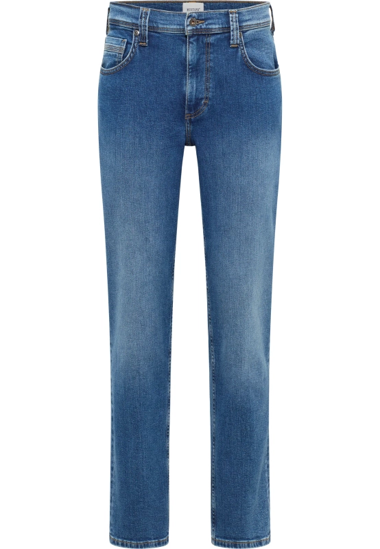 Męskie Spodnie Jeansowe Mustang Style Washington Straight Denim Blue 1016335 5000 582