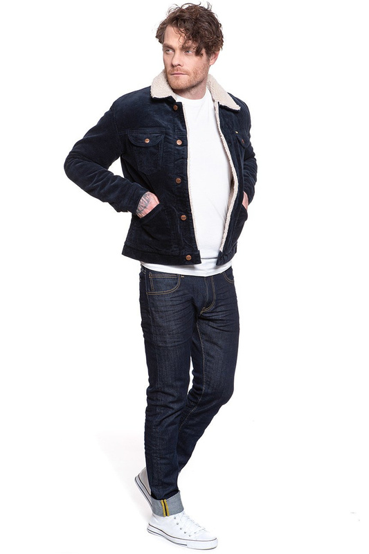 KURTKA ZIMOWA WRANGLER 124MJ SHERPA NAVY W4MSUP114 112129153