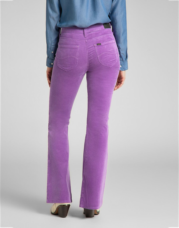 LEE BREESE DAMSKIE SPODNIE SZTRUKSOWE PURPLE L32YQG84 112139946