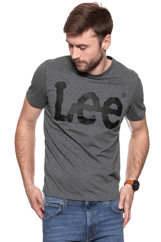 LEE T SHIRT LOGO TEE DARK GREY MELE L62AAI06 112114433