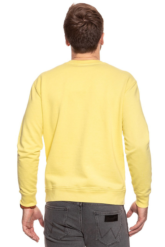 BLUZA MĘSKA LEE BASIC GRAPHIC CREW YELLOW SIGN L80TJBLN 112121527