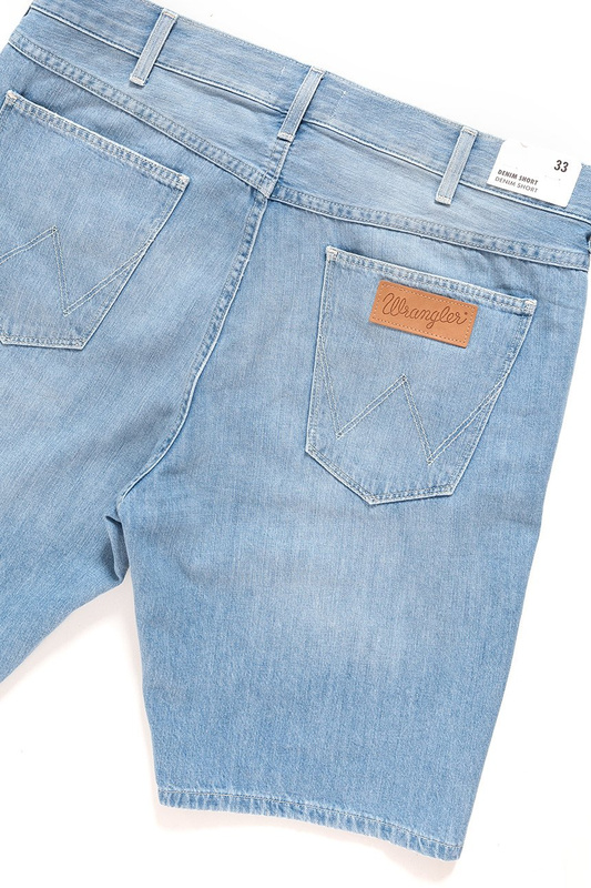 SPODENKI MĘSKIE WRANGLER DENIM SHORT LIGHT USED W14CLK54E 112126605