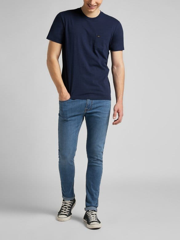 LEE POCKET TEE MĘSKI T-SHIRT NAVY L63JFQ35 112145334