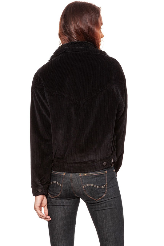 DAMSKA KURTKA PRZEJŚCIOWA WRANGLER 80´S WESTERN JACKET BLACK W422UP100 112128808