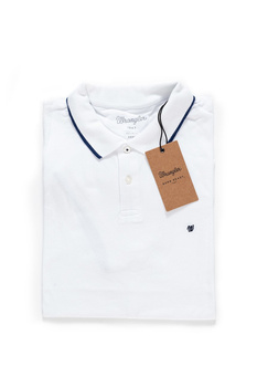 WRANGLER PIQUE POLO WHITE REGULAR W7862KW12