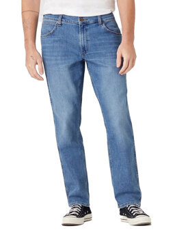 WRANGLER GREENSBORO MĘSKIE SPODNIE JEANSOWE DUSKY CLOUD W15QYJ38R 112145842