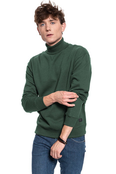 BLUZA LEE HIGHNECK SWS DK BOTTLE GREEN L82BTJBB 112121991
