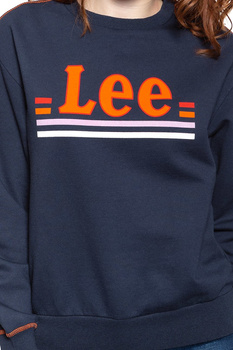 BLUZA LEE DAMSKA LOGO SWS MIDNIGHT NAVY L36GTXMA 112107856