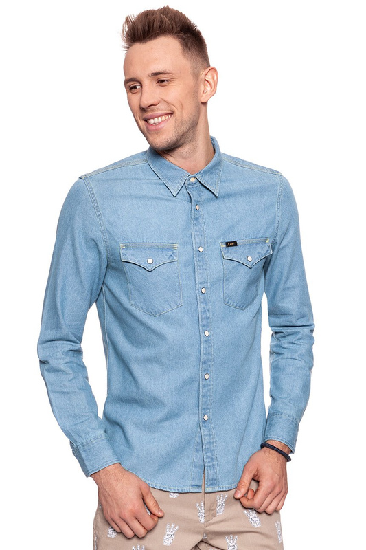 LEE LEE WESTERN SHIRT DELFT BLUE L644MGCO