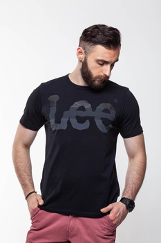 LEE T SHIRT SEASONAL LOGO TEE BLACK L60PAI01 $