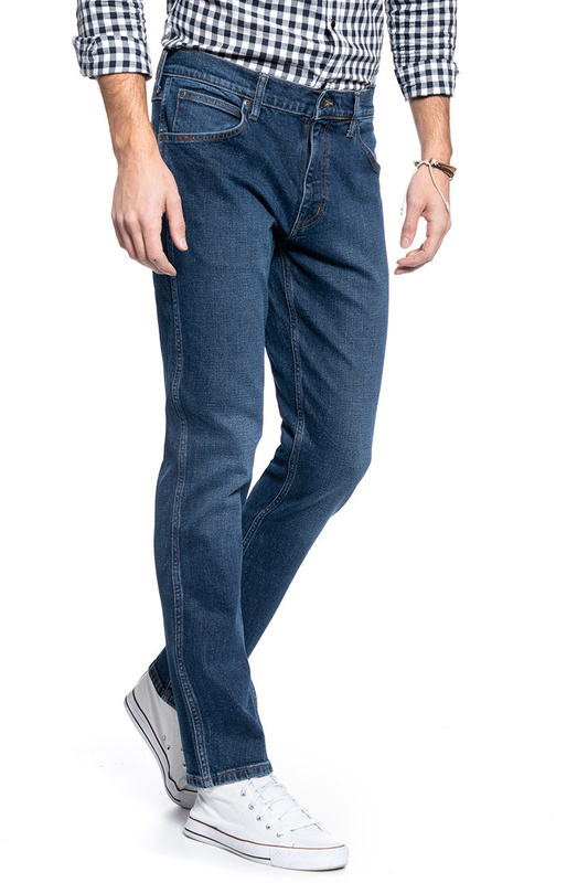 SPODNIE MĘSKIE WRANGLER REGULAR BLUE BLACK W10SHN361 112126003