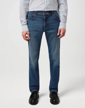 MESKIE SPODNIE WRANGLER GREENSBORO MARINE TINT 112371009