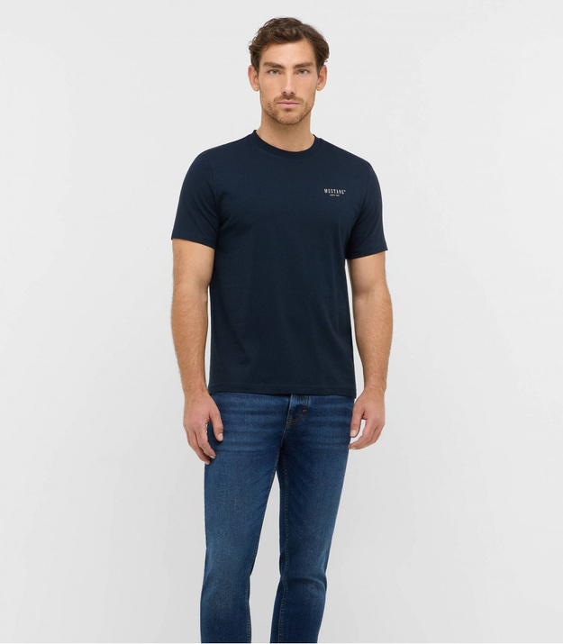 Męski T-Shirt Mustang Style Austin Dark Sapphire 1016857 4136