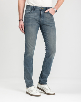 Męskie Spodnie Jeansowe Tom Tailor TTJOSH REGULAR mid stone blue grey denim 1048363 10162