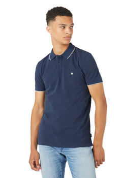 WRANGLER POLO SHIRT MĘSKA KOSZULKA POLO NAVY W7BHK4114 112324466