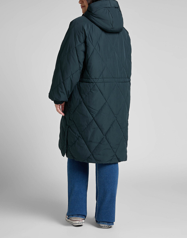 LEE LONG PUFFER DAMSKA KURTKA ZIMOWA CHARCOAL L55KEV30 112320683