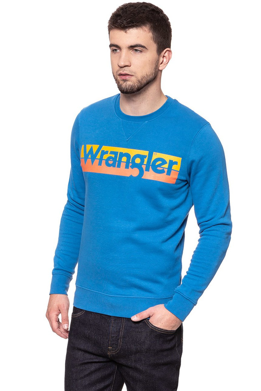 WRANGLER LOGO CREW DEEP WATER W6532HYDF 112130519