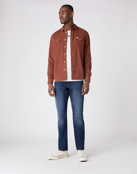 WRANGLER LS 2PKT FLAP SHIRT MĘSKA KOSZULA TORTOISE SHELL W5A54AH08 112130051