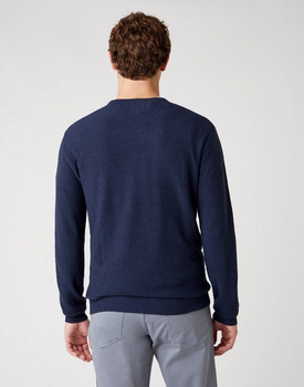 MĘSKI SWETER WRANGLER CREW KNIT NAVY W8P2PD114 112132411