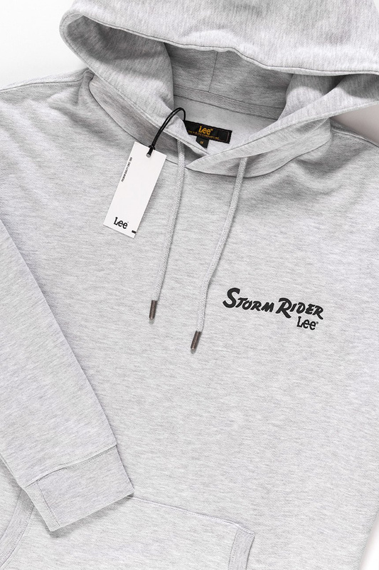 BLUZA MĘSKA LEE STORM RIDER HOODY SHARP GREY MELE L81FUB03 112121732