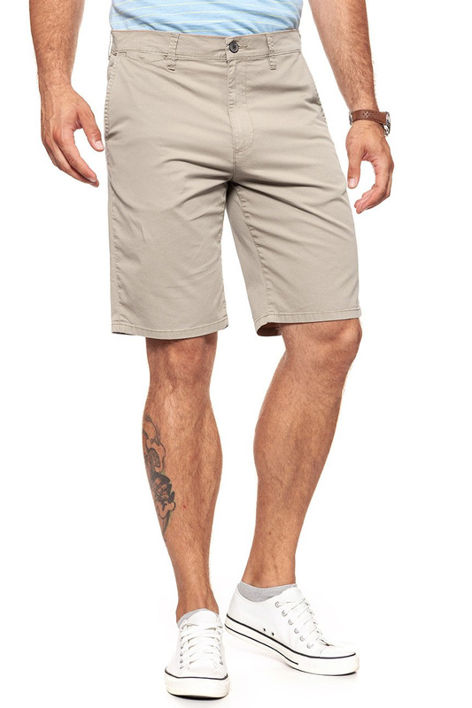SPODENKI MĘSKIE WRANGLER CHINO SHORT CAMEL W14AKM175 112126559