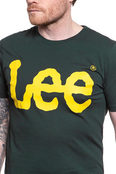 LEE T SHIRT LOGO TEE DK BOTTLE GREEN L62AAIBB 112114440