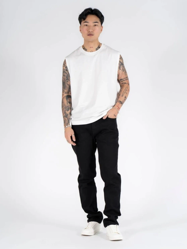 Męskie Spodnie Jeansowe Marcus Sebb 2214 Dry Black 14-200301