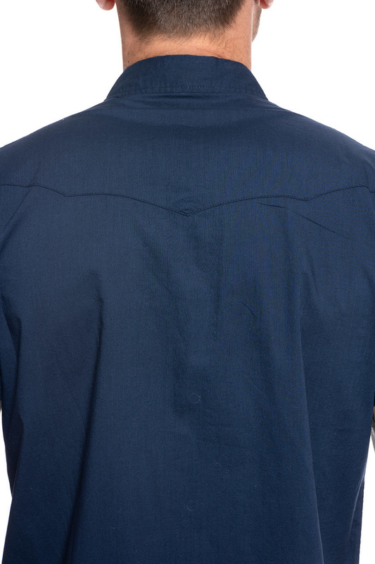 KOSZULA MĘSKA WRANGLER SS WESTERN SHIRT NAVY W5J06S114 112130151