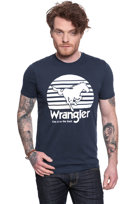 WRANGLER T SHIRT SS HORSE TEE DARK NAVY W7G1D3XAE 112131825