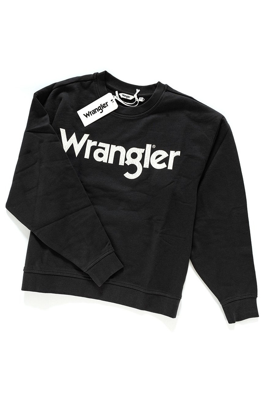 WRANGLER LOGO SWEAT FADED BLACK W6072HQV6 112130429