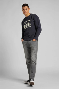 LEE HD LEE MERC SWS MĘSKA BLUZA KLASYCZNA LOGO WASHED NAVY L83JSPOO 112122378