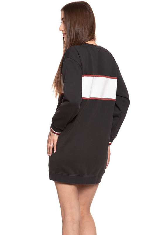 DAMSKA SUKIENKA WRANGLER SWEAT DRESS FADED BLACK W9066HQV6 112132426