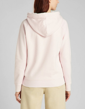 LEE ESSENTIAL HOODIE DAMSKA BLUZA Z KAPTUREM LOGO PALE LILAC L53WTXSU 112140261