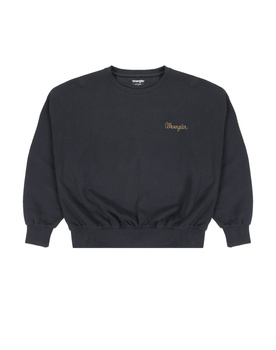 DAMSKA BLUZA WRANGLER RELAXED SWEATSHIRT FADED BLACK 112343708