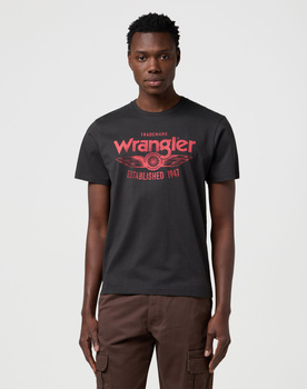MESKA KOSZULKA WRANGLER AMERICANA TEE FADED BLACK 112371416