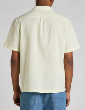 LEE RESORT SHIRT MĘSKA KOSZULA Z KRÓTKIM RĘKAWEM CANARY GREEN L67PORUX 112145411