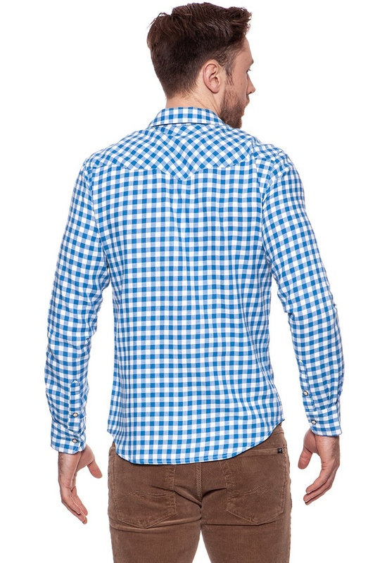 KOSZULA WRANGLER WESTERN SHIRT DEEP WATER W5983SZDF 112129901