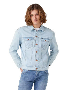 WRANGLER ANTI FIT JACKET MĘSKA KURTKA JEANSOWA ICY BRUSH BACK W4597915A 112324517
