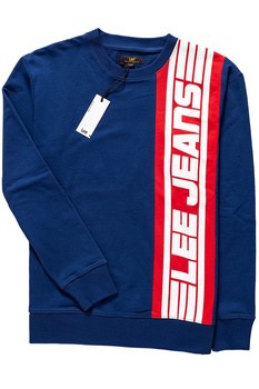 BLUZA MĘSKA LEE BLOCKING CREW BLUEPRINT L82FQVLH 112122030