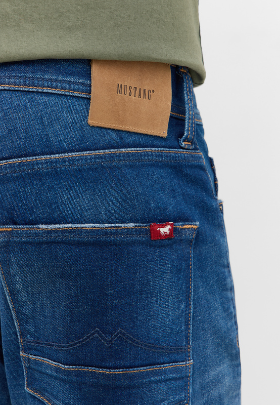 Męskie Spodnie jeansowe Mustang Style Vegas Slim Denim Blue 1016795 5000 884