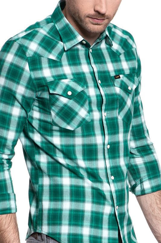 KOSZULA LEE WESTERN SHIRT EVERGREEN L643GIEB 112115349