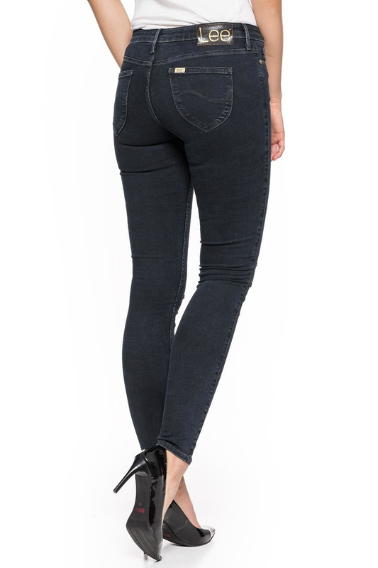 SPODNIE LEE DAMSKIE SKIN TO SKIN BLACK SLASHED L528WSSW