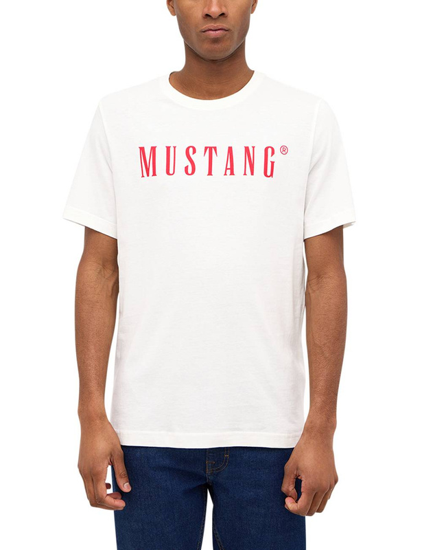 Męski T-Shirt Koszulka MUSTANG Style Austin Cannoli Cream 1014695 2084